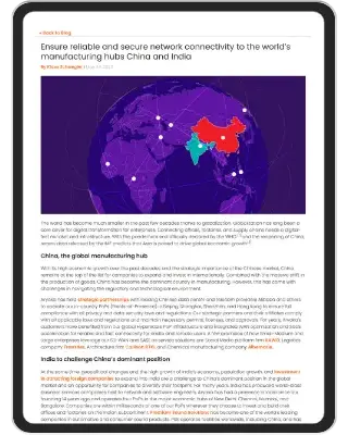 Manufacturing hubs China and India Blog