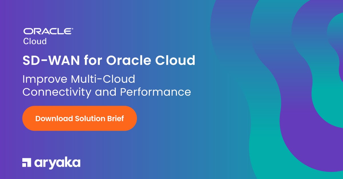 SD-WAN para Oracle Cloud Melhore a conectividade e o desempenho em ...